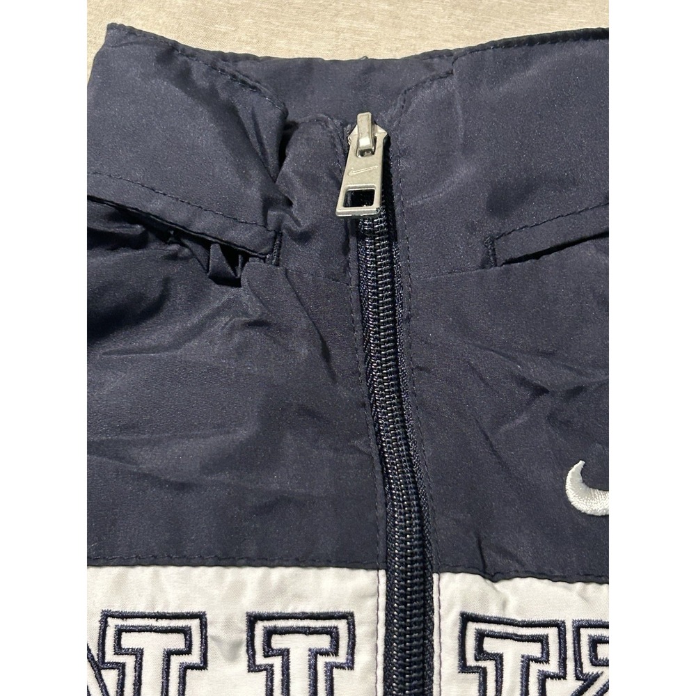 Nike Toddler Boys Windbreaker Jacket 2T Navy Blue White Full Zip Spellout Logo - Picture 3 of 9